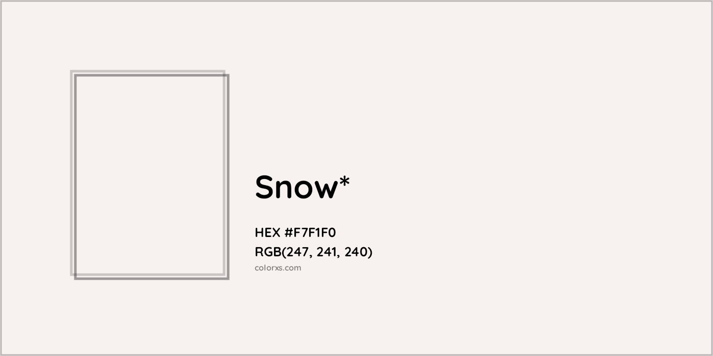 HEX #F7F1F0 Color Name, Color Code, Palettes, Similar Paints, Images