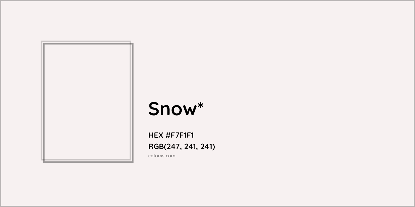 HEX #F7F1F1 Color Name, Color Code, Palettes, Similar Paints, Images