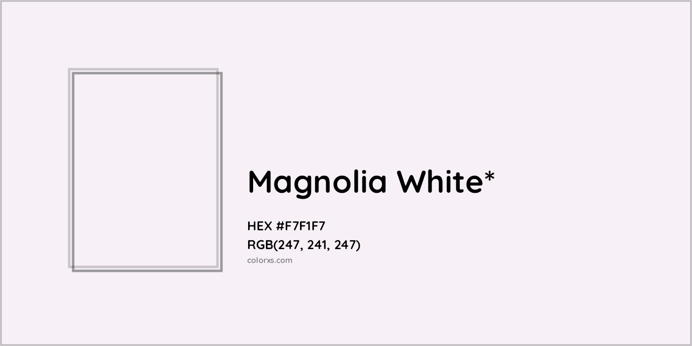 HEX #F7F1F7 Color Name, Color Code, Palettes, Similar Paints, Images
