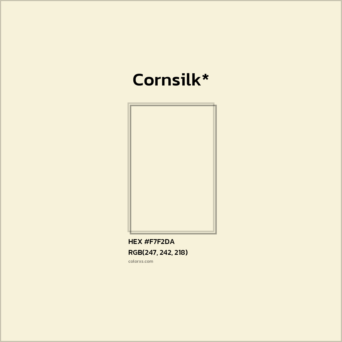 HEX #F7F2DA Color Name, Color Code, Palettes, Similar Paints, Images