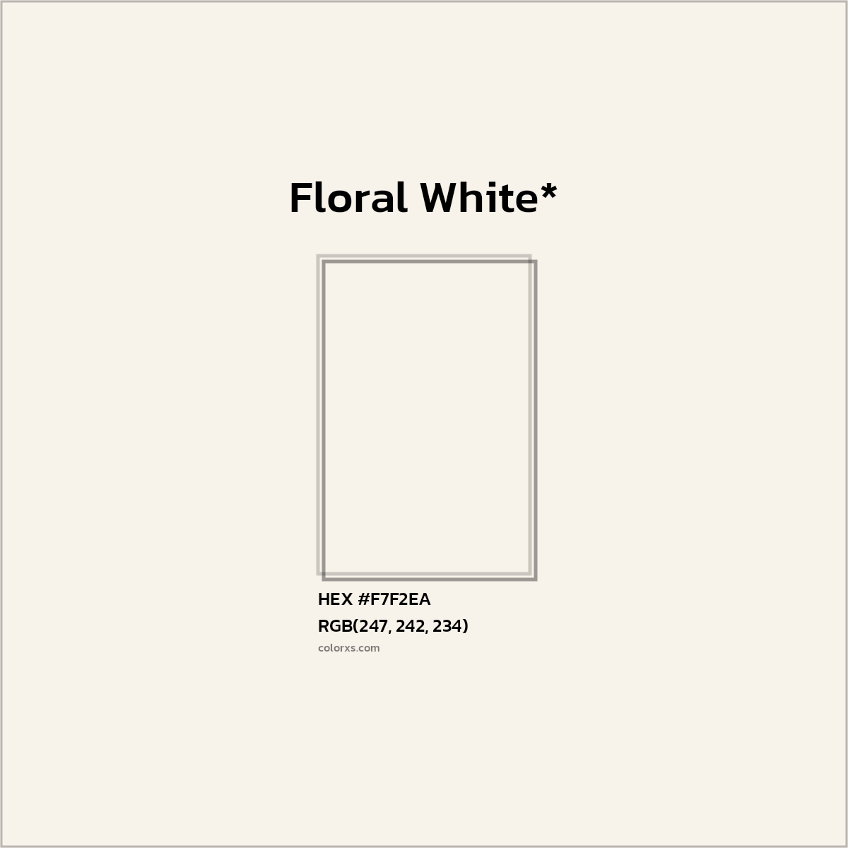 HEX #F7F2EA Color Name, Color Code, Palettes, Similar Paints, Images
