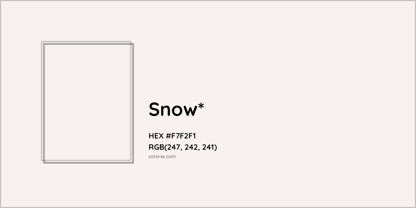 HEX #F7F2F1 Color Name, Color Code, Palettes, Similar Paints, Images