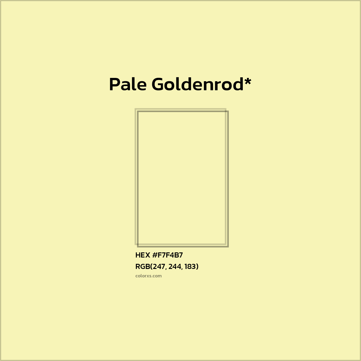 HEX #F7F4B7 Color Name, Color Code, Palettes, Similar Paints, Images