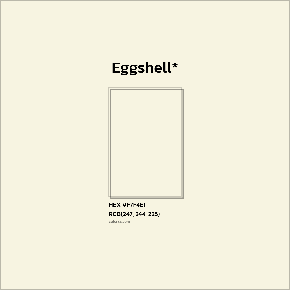 HEX #F7F4E1 Color Name, Color Code, Palettes, Similar Paints, Images