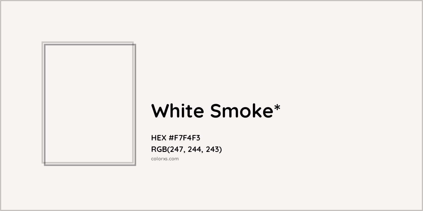 HEX #F7F4F3 Color Name, Color Code, Palettes, Similar Paints, Images