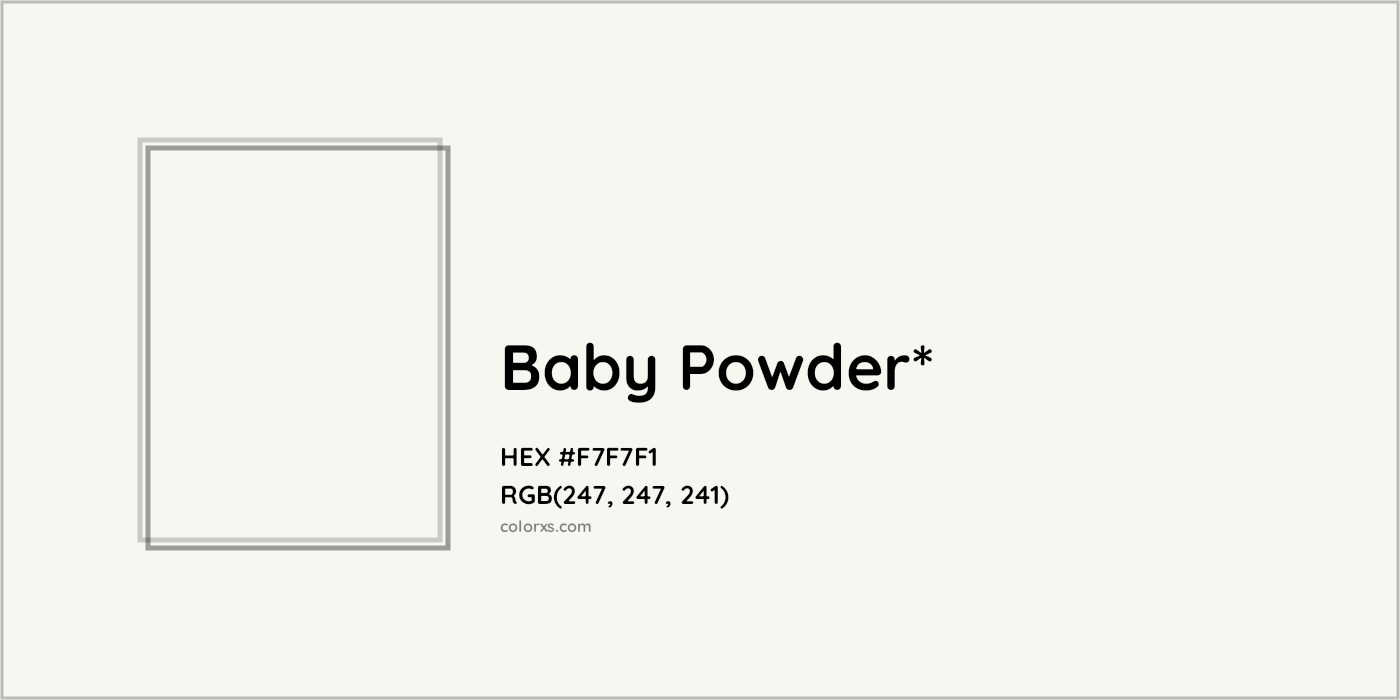 HEX #F7F7F1 Color Name, Color Code, Palettes, Similar Paints, Images