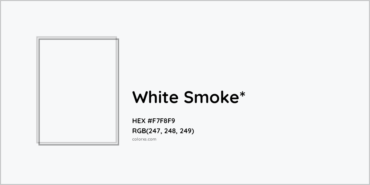 HEX #F7F8F9 Color Name, Color Code, Palettes, Similar Paints, Images