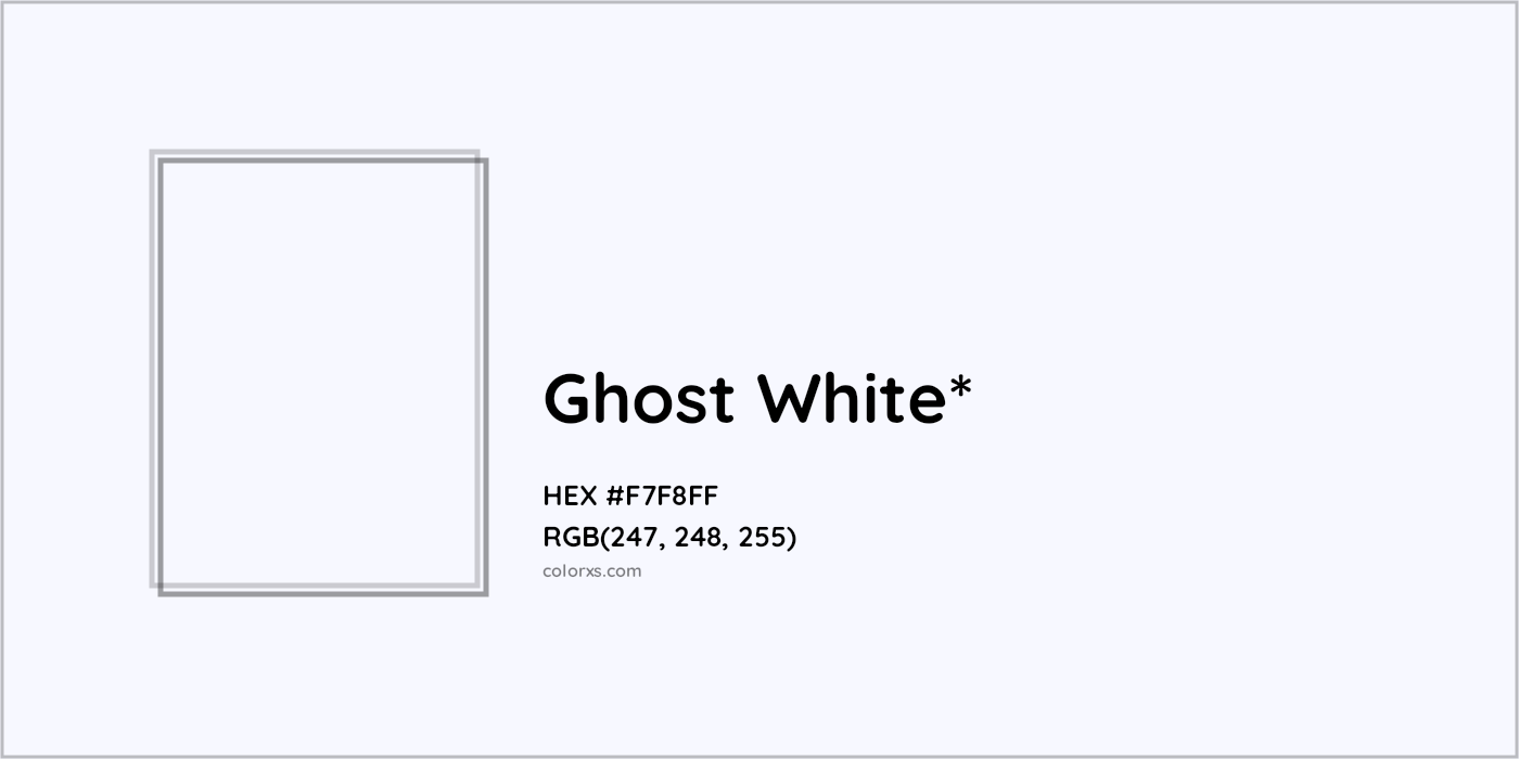 HEX #F7F8FF Color Name, Color Code, Palettes, Similar Paints, Images