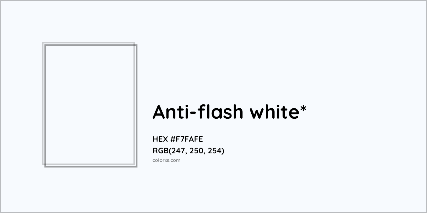 HEX #F7FAFE Color Name, Color Code, Palettes, Similar Paints, Images