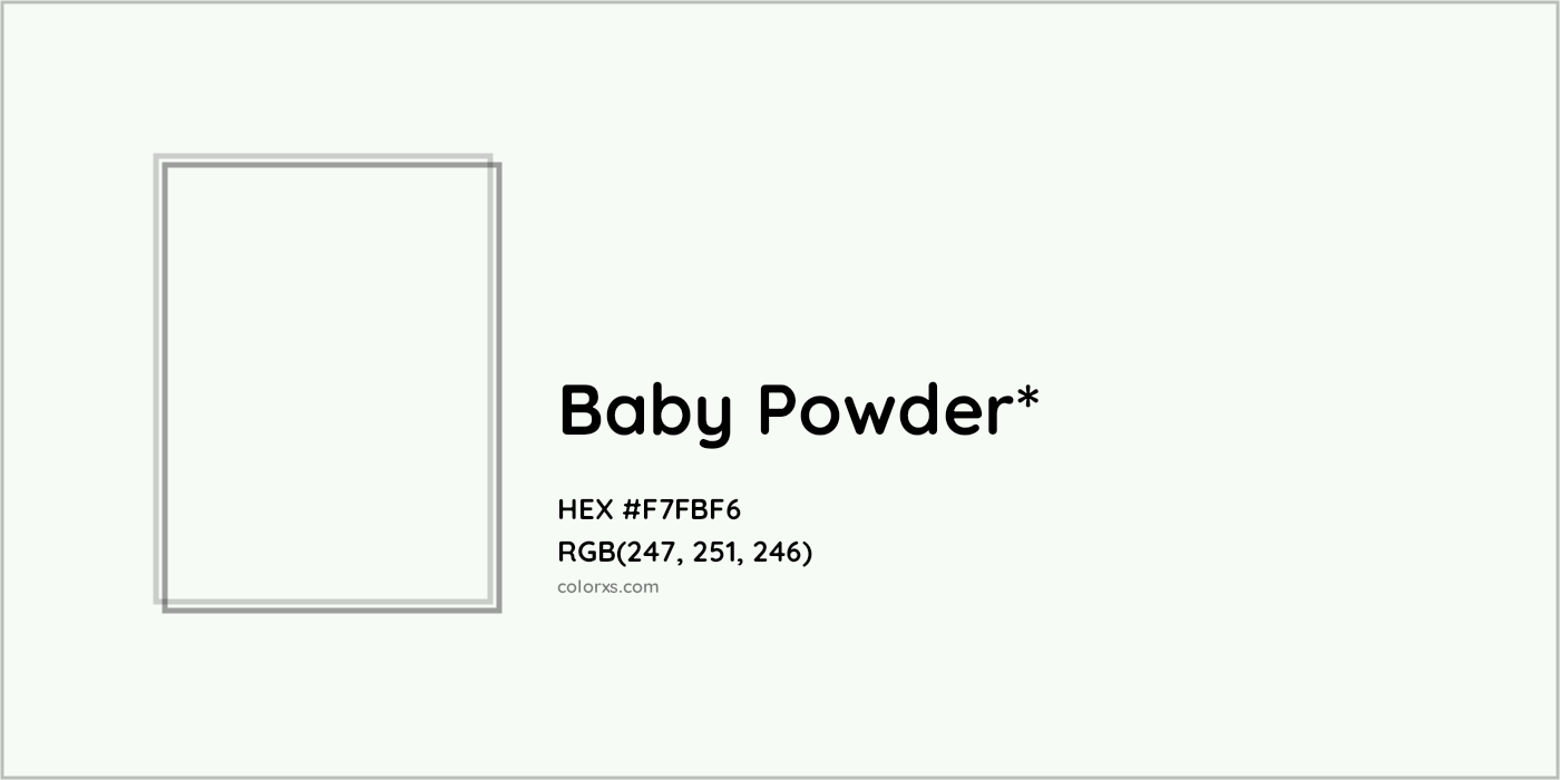 HEX #F7FBF6 Color Name, Color Code, Palettes, Similar Paints, Images