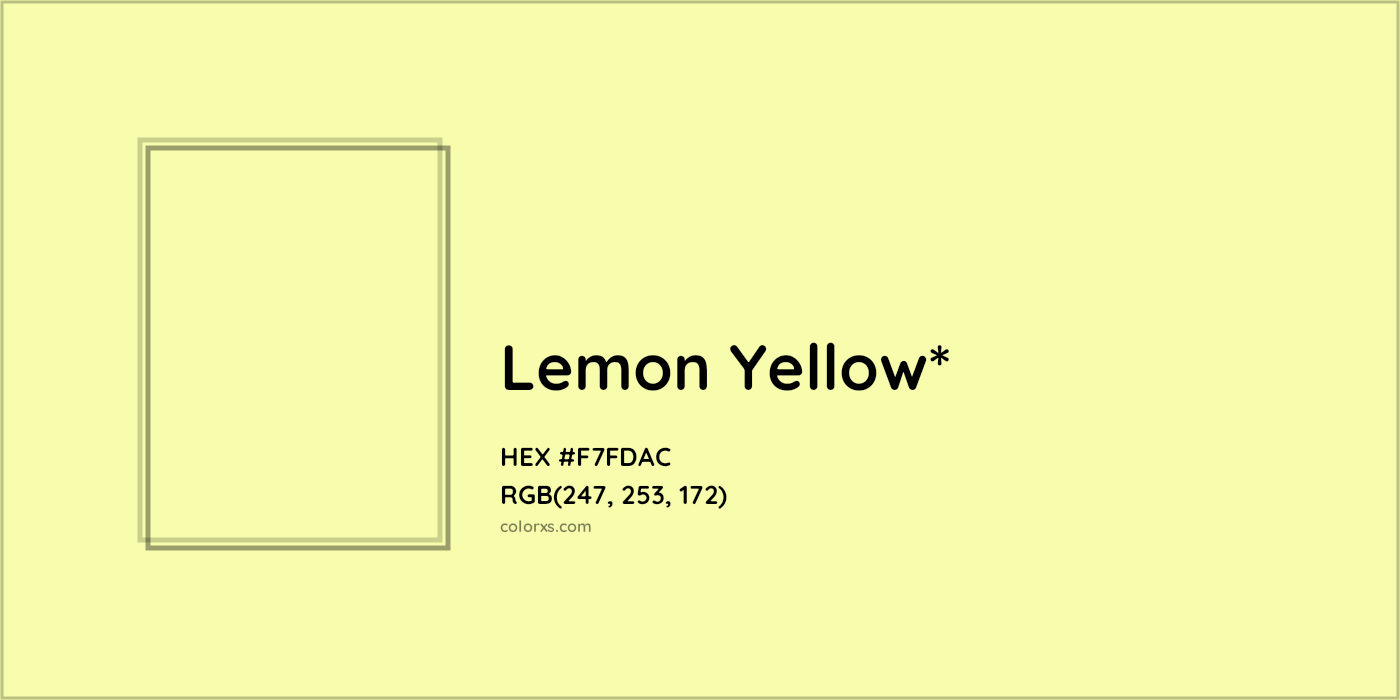 HEX #F7FDAC Color Name, Color Code, Palettes, Similar Paints, Images