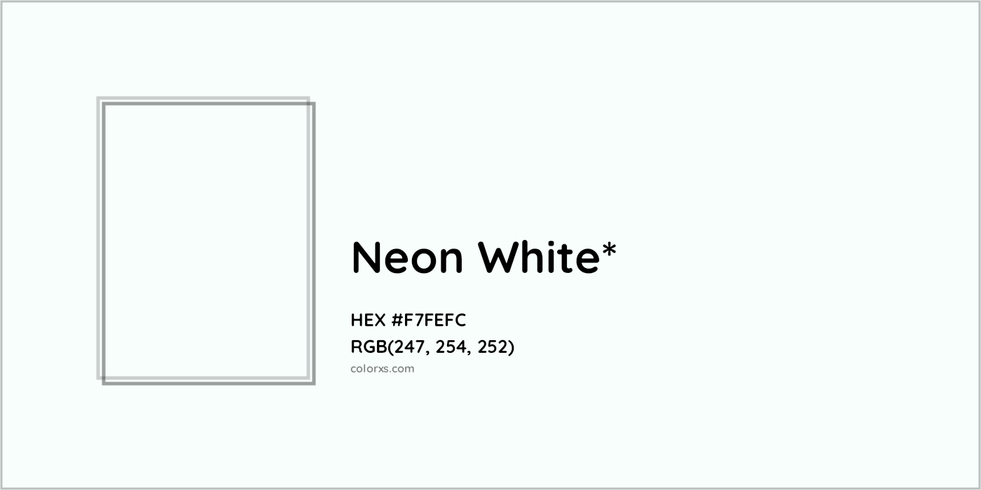 HEX #F7FEFC Color Name, Color Code, Palettes, Similar Paints, Images