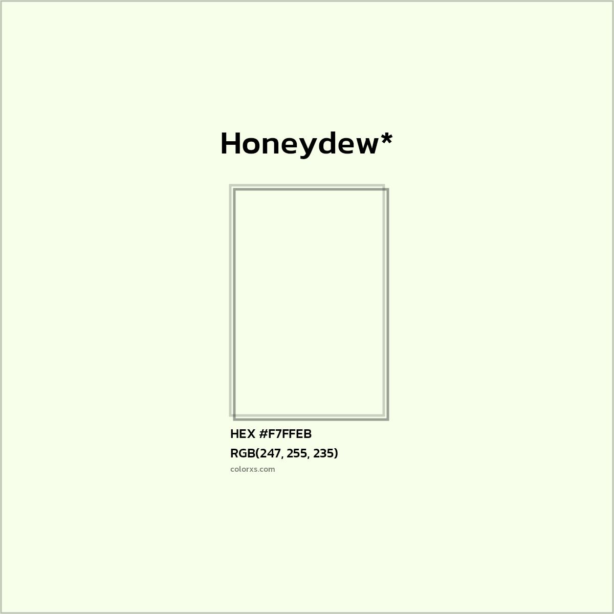 HEX #F7FFEB Color Name, Color Code, Palettes, Similar Paints, Images