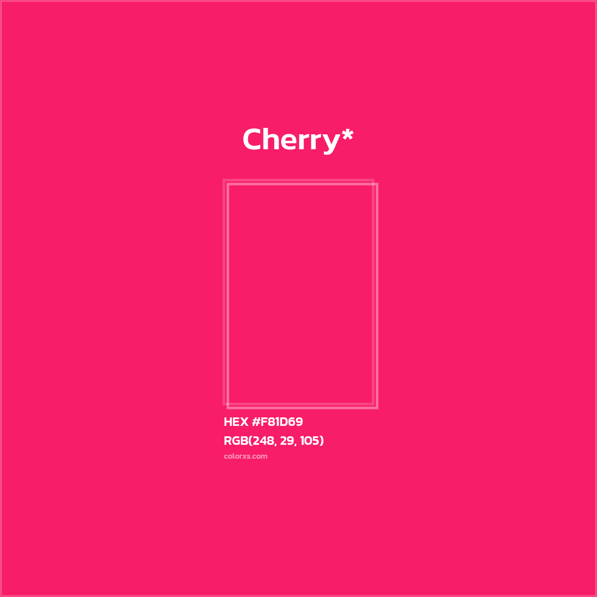 HEX #F81D69 Color Name, Color Code, Palettes, Similar Paints, Images
