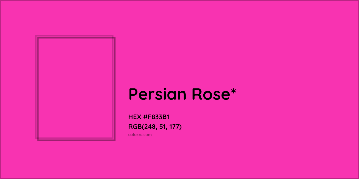 HEX #F833B1 Color Name, Color Code, Palettes, Similar Paints, Images