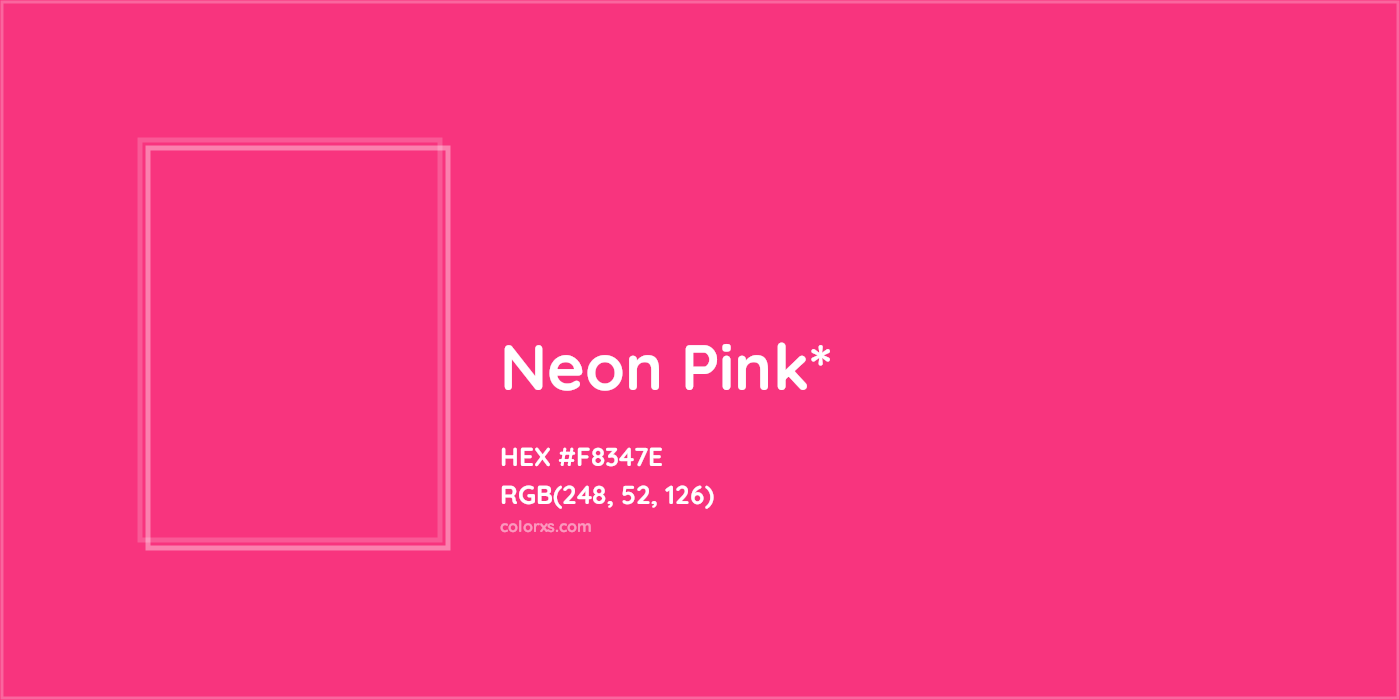 HEX #F8347E Color Name, Color Code, Palettes, Similar Paints, Images