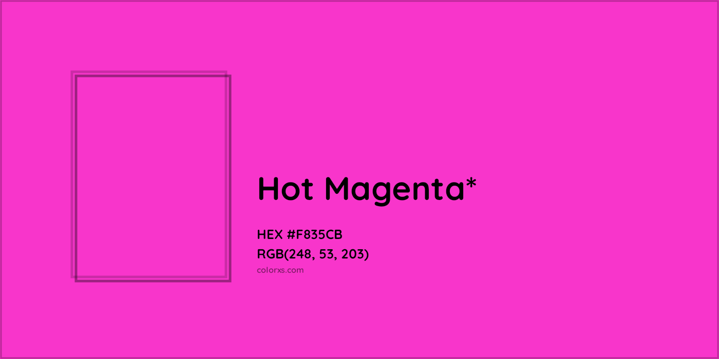 HEX #F835CB Color Name, Color Code, Palettes, Similar Paints, Images