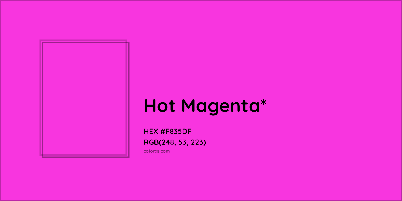 HEX #F835DF Color Name, Color Code, Palettes, Similar Paints, Images