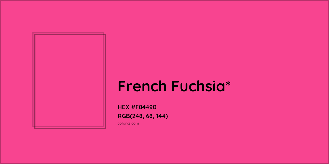 HEX #F84490 Color Name, Color Code, Palettes, Similar Paints, Images