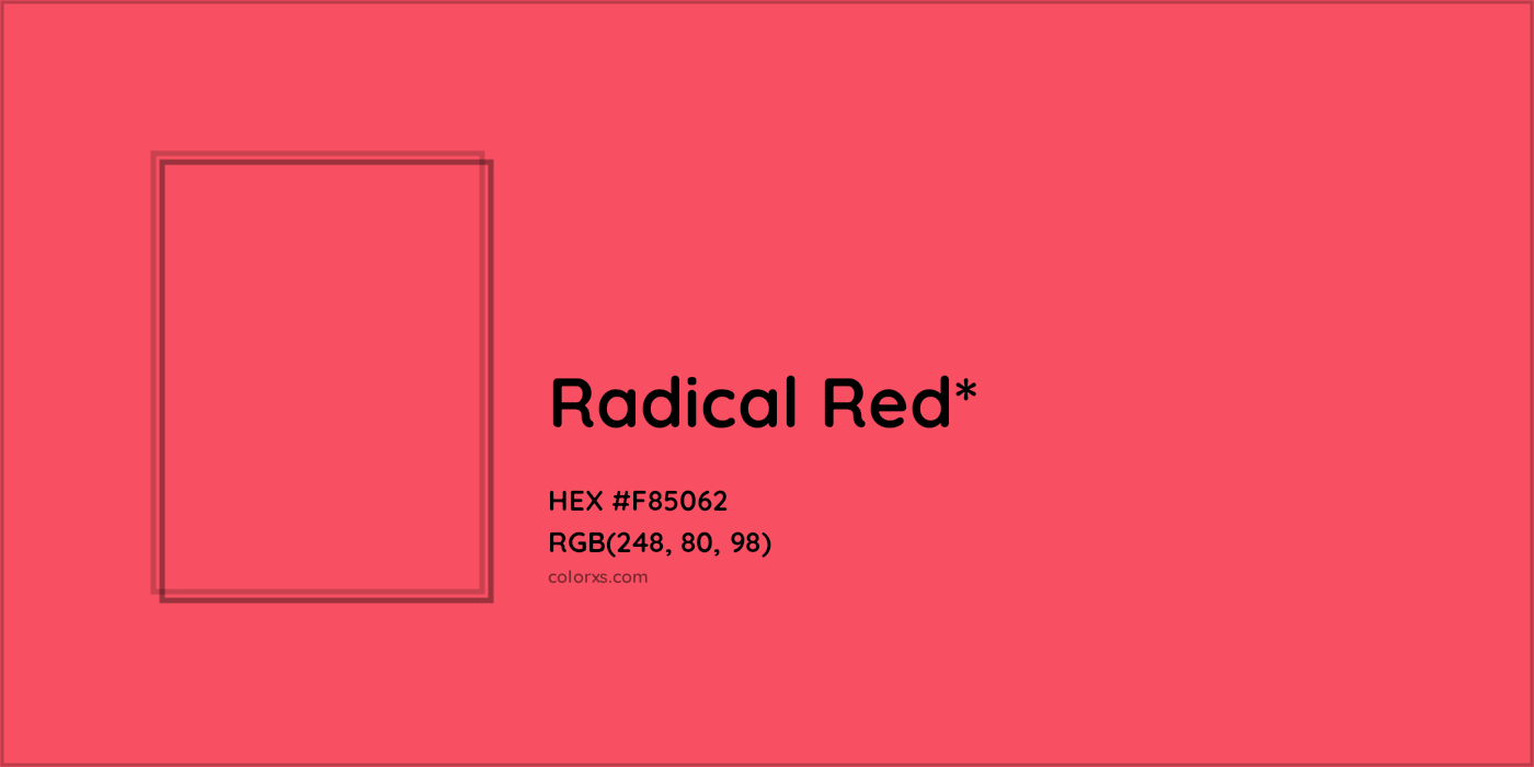 HEX #F85062 Color Name, Color Code, Palettes, Similar Paints, Images