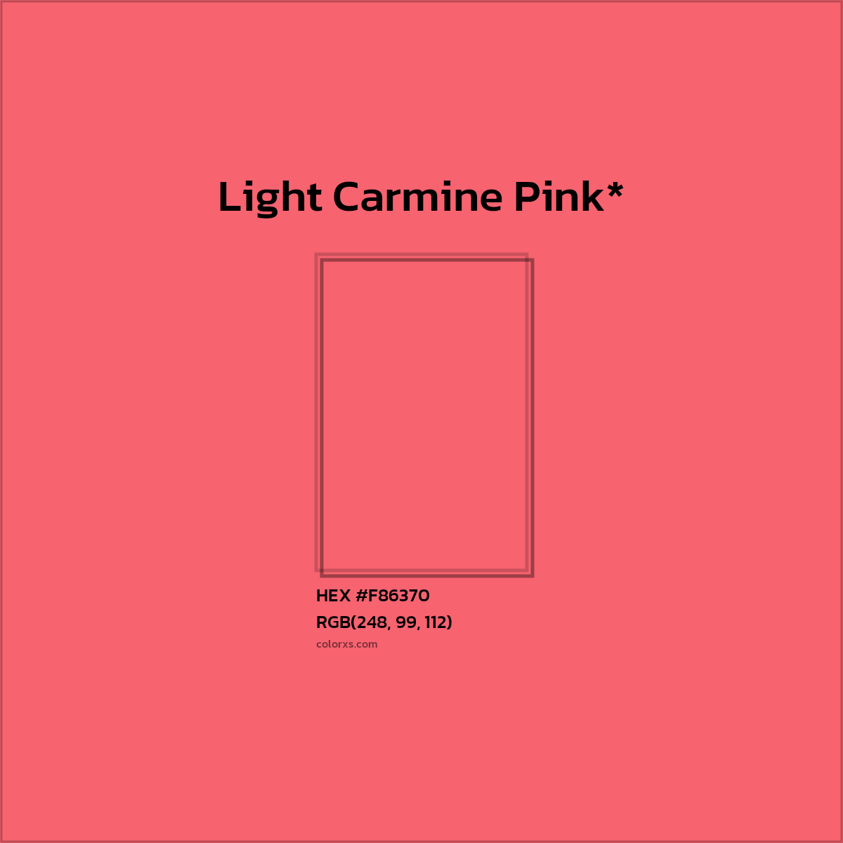 HEX #F86370 Color Name, Color Code, Palettes, Similar Paints, Images