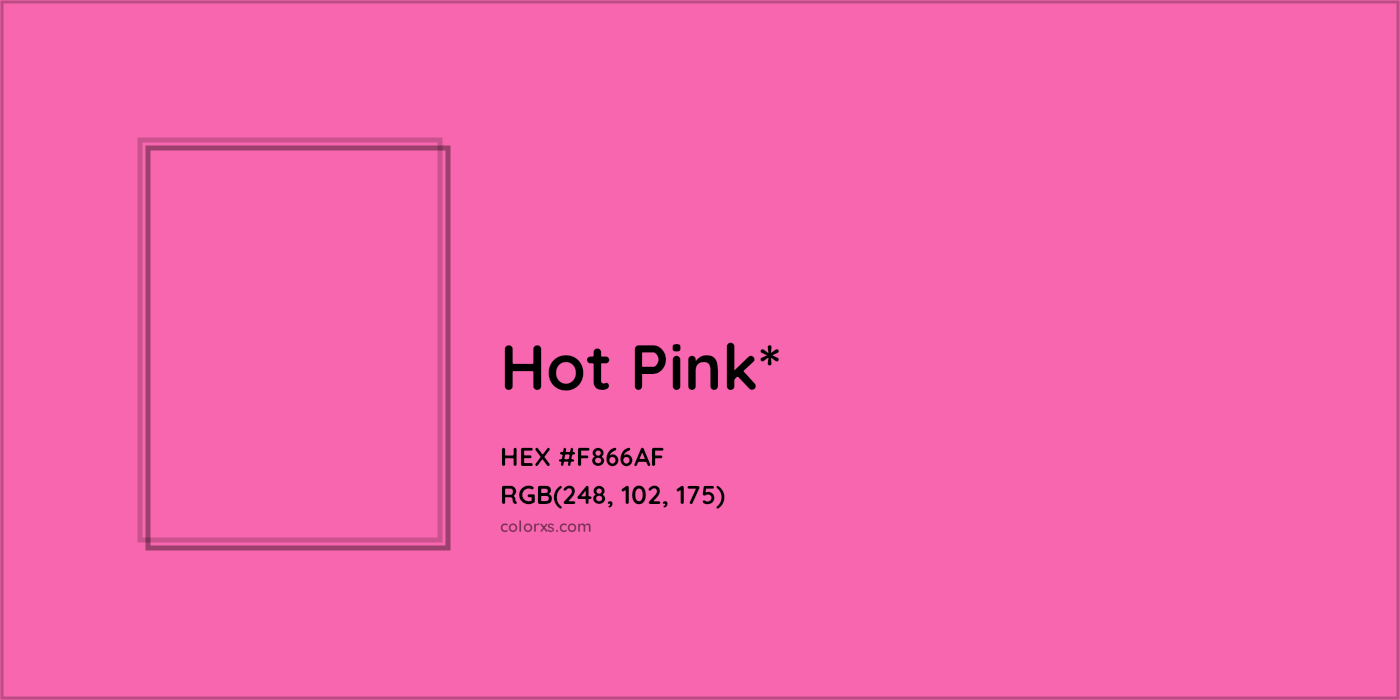 HEX #F866AF Color Name, Color Code, Palettes, Similar Paints, Images