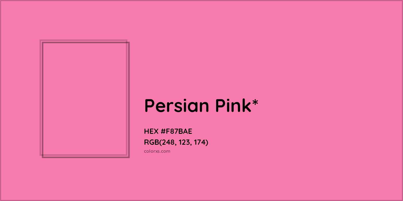 HEX #F87BAE Color Name, Color Code, Palettes, Similar Paints, Images