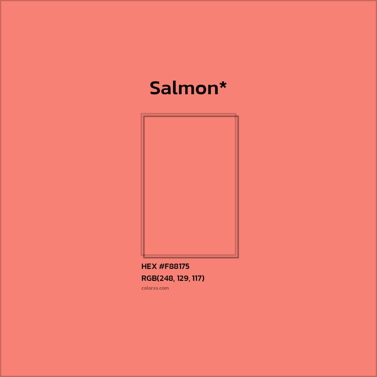 HEX #F88175 Color Name, Color Code, Palettes, Similar Paints, Images