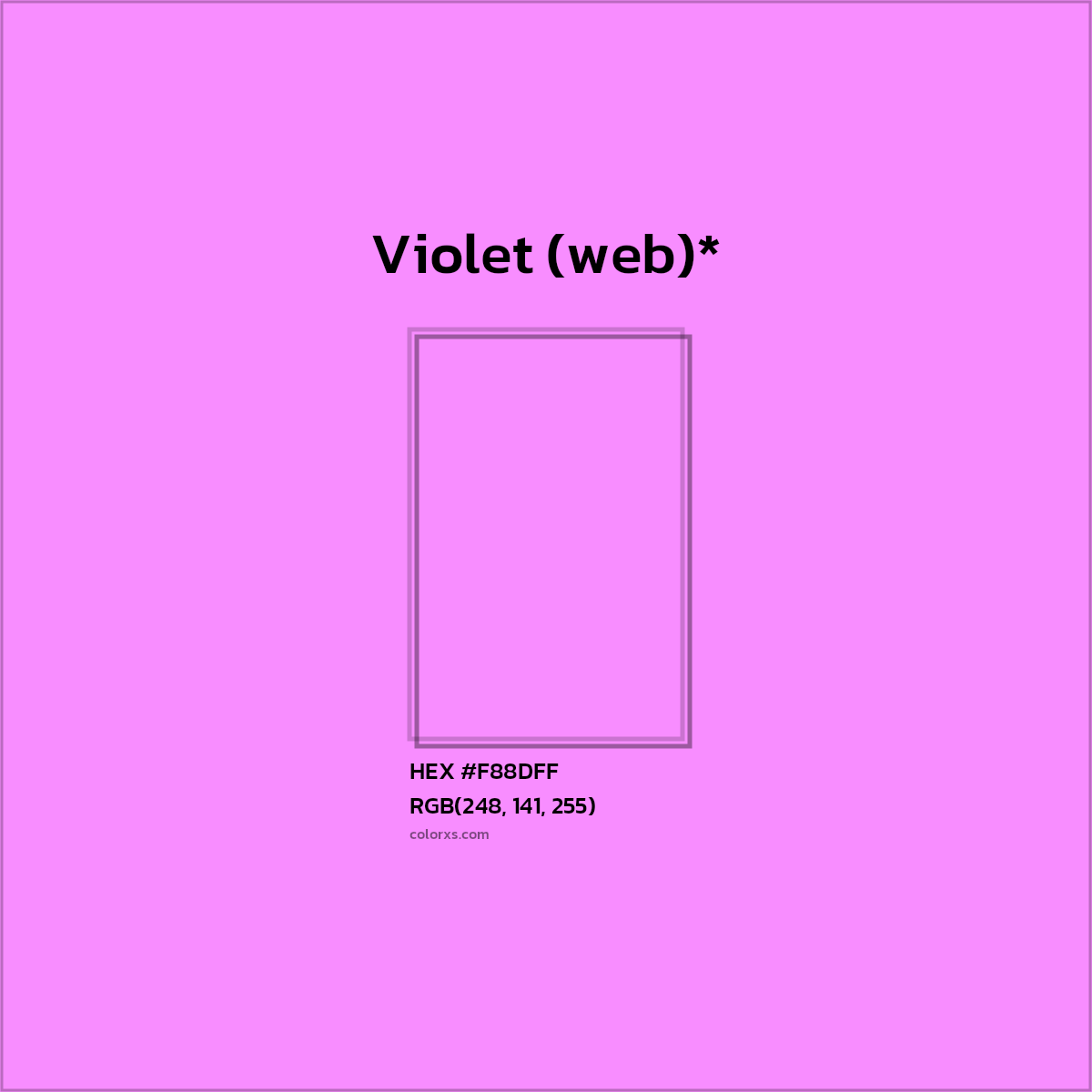 HEX #F88DFF Color Name, Color Code, Palettes, Similar Paints, Images