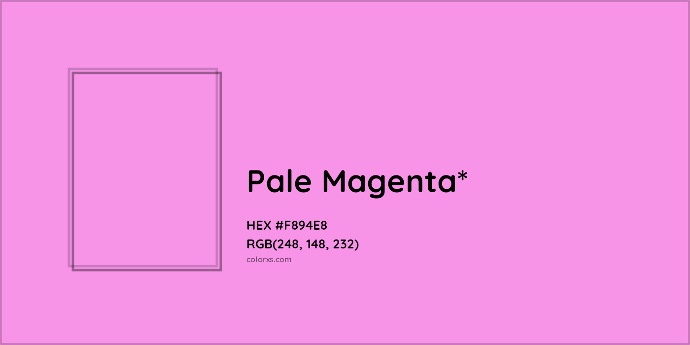 HEX #F894E8 Color Name, Color Code, Palettes, Similar Paints, Images