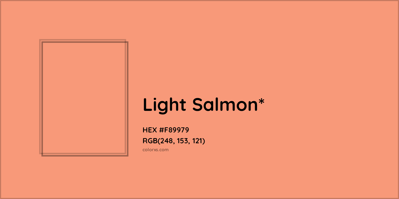 HEX #F89979 Color Name, Color Code, Palettes, Similar Paints, Images