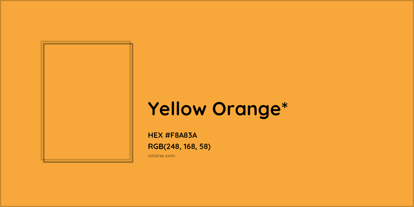HEX #F8A83A Color Name, Color Code, Palettes, Similar Paints, Images