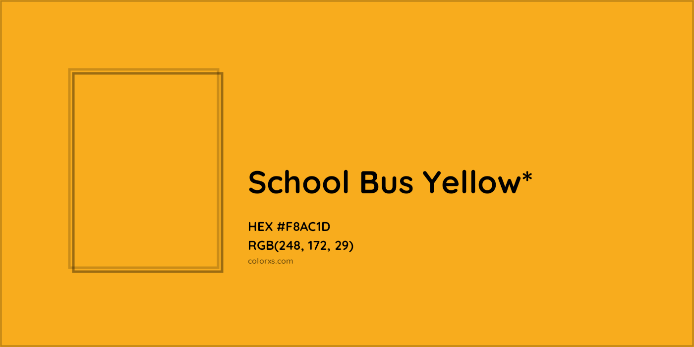 HEX #F8AC1D Color Name, Color Code, Palettes, Similar Paints, Images