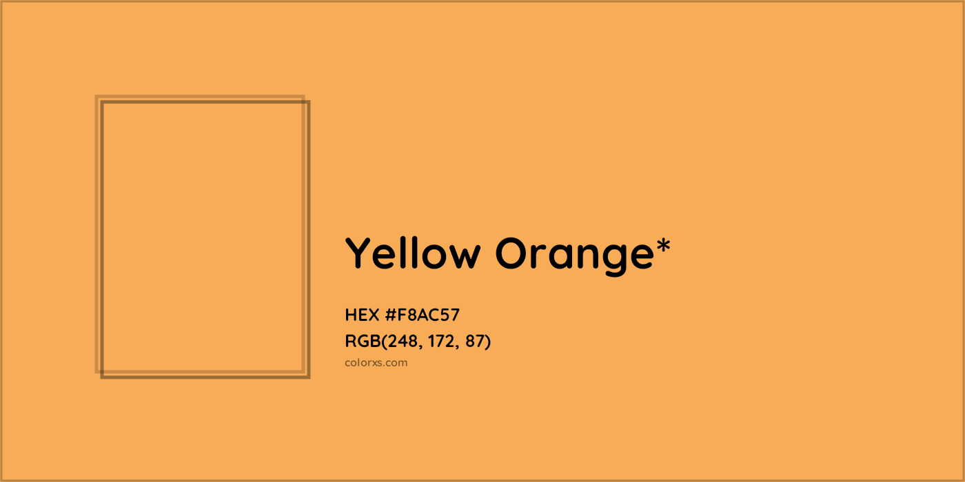 HEX #F8AC57 Color Name, Color Code, Palettes, Similar Paints, Images