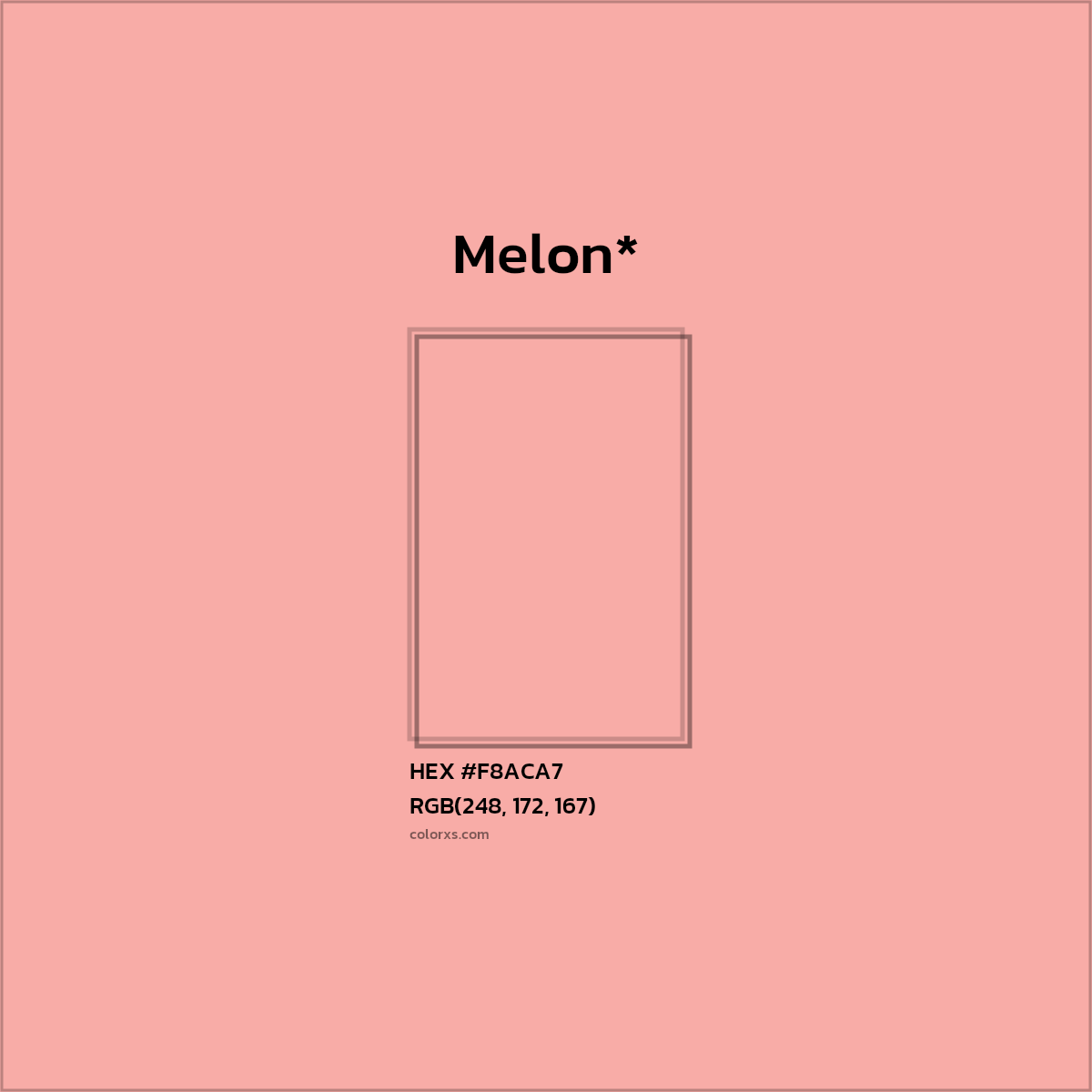 HEX #F8ACA7 Color Name, Color Code, Palettes, Similar Paints, Images
