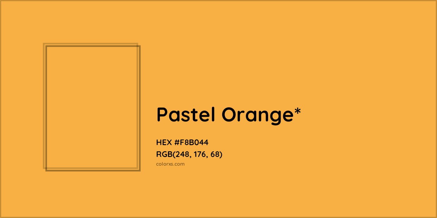 HEX #F8B044 Color Name, Color Code, Palettes, Similar Paints, Images