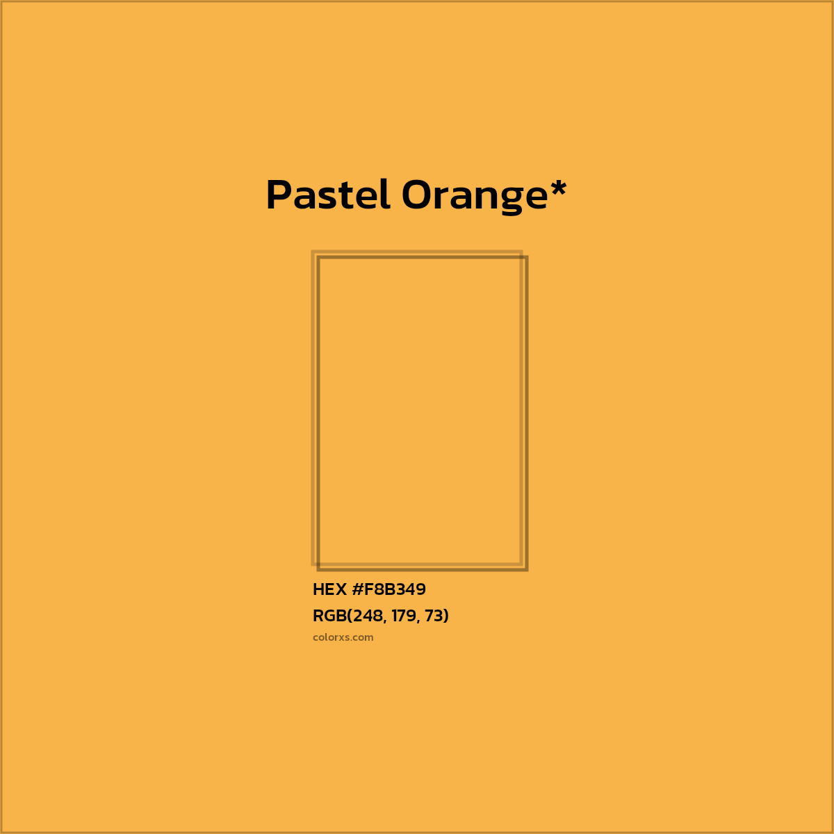 HEX #F8B349 Color Name, Color Code, Palettes, Similar Paints, Images