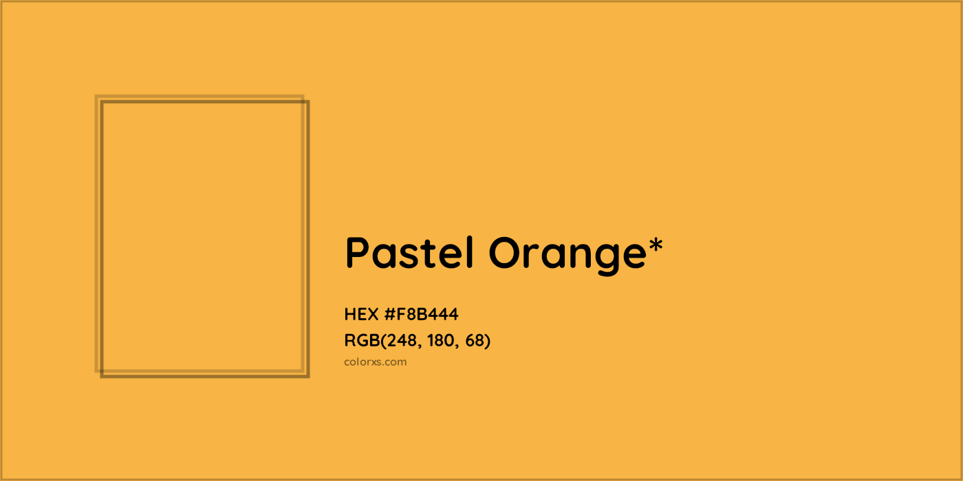 HEX #F8B444 Color Name, Color Code, Palettes, Similar Paints, Images