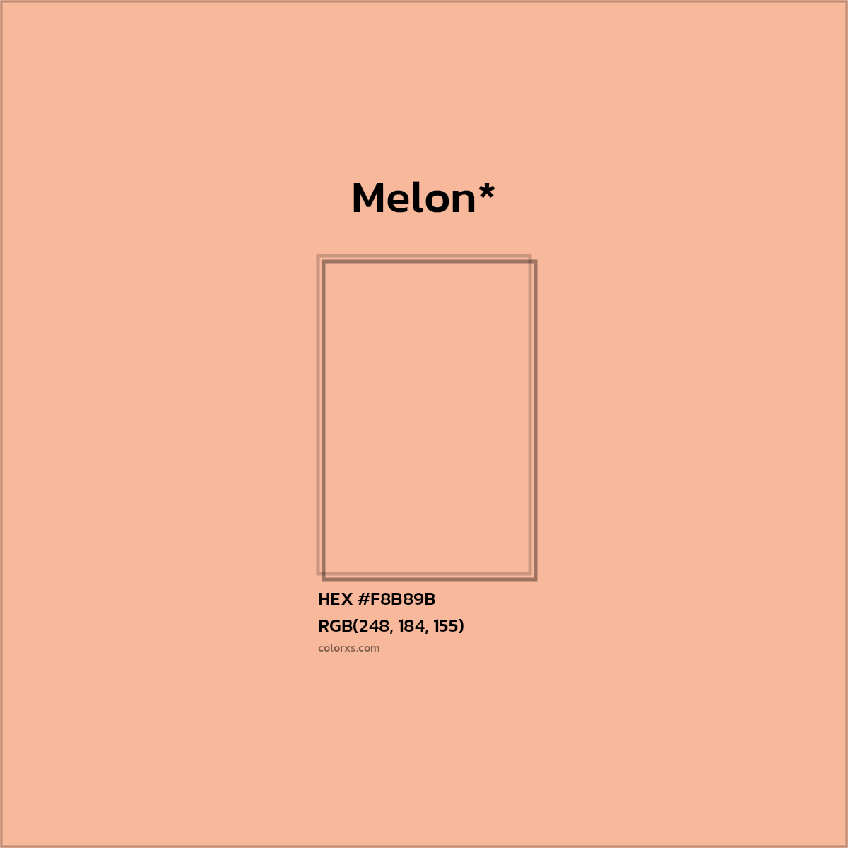 HEX #F8B89B Color Name, Color Code, Palettes, Similar Paints, Images