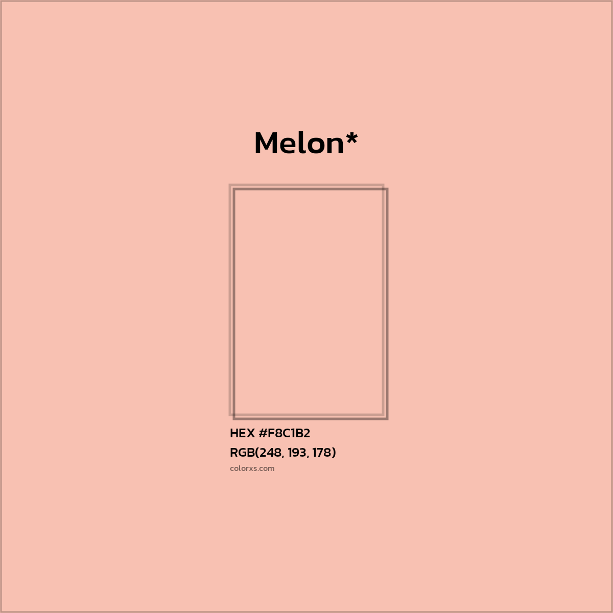 HEX #F8C1B2 Color Name, Color Code, Palettes, Similar Paints, Images