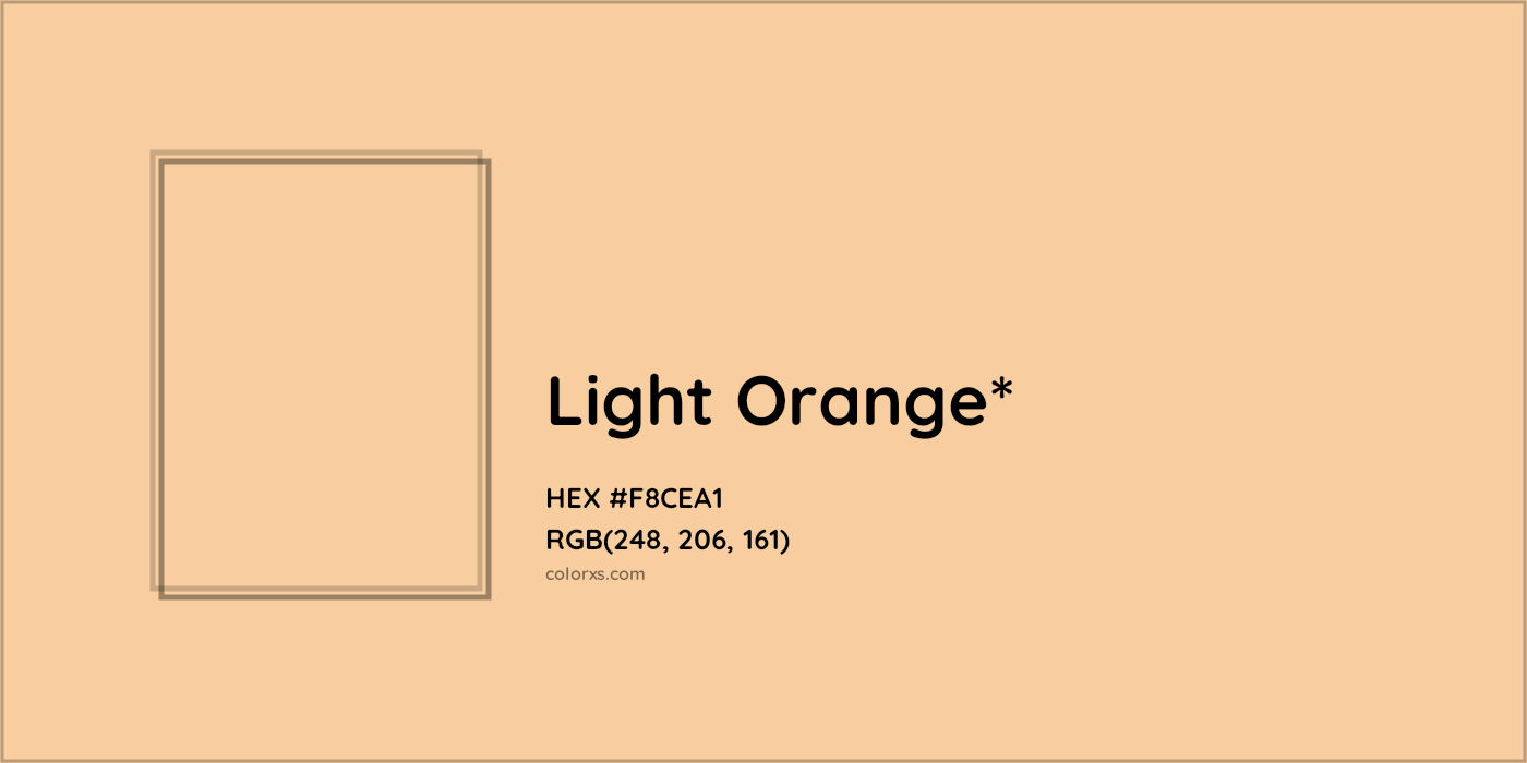 HEX #F8CEA1 Color Name, Color Code, Palettes, Similar Paints, Images