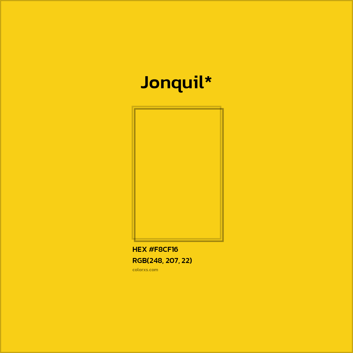 HEX #F8CF16 Color Name, Color Code, Palettes, Similar Paints, Images