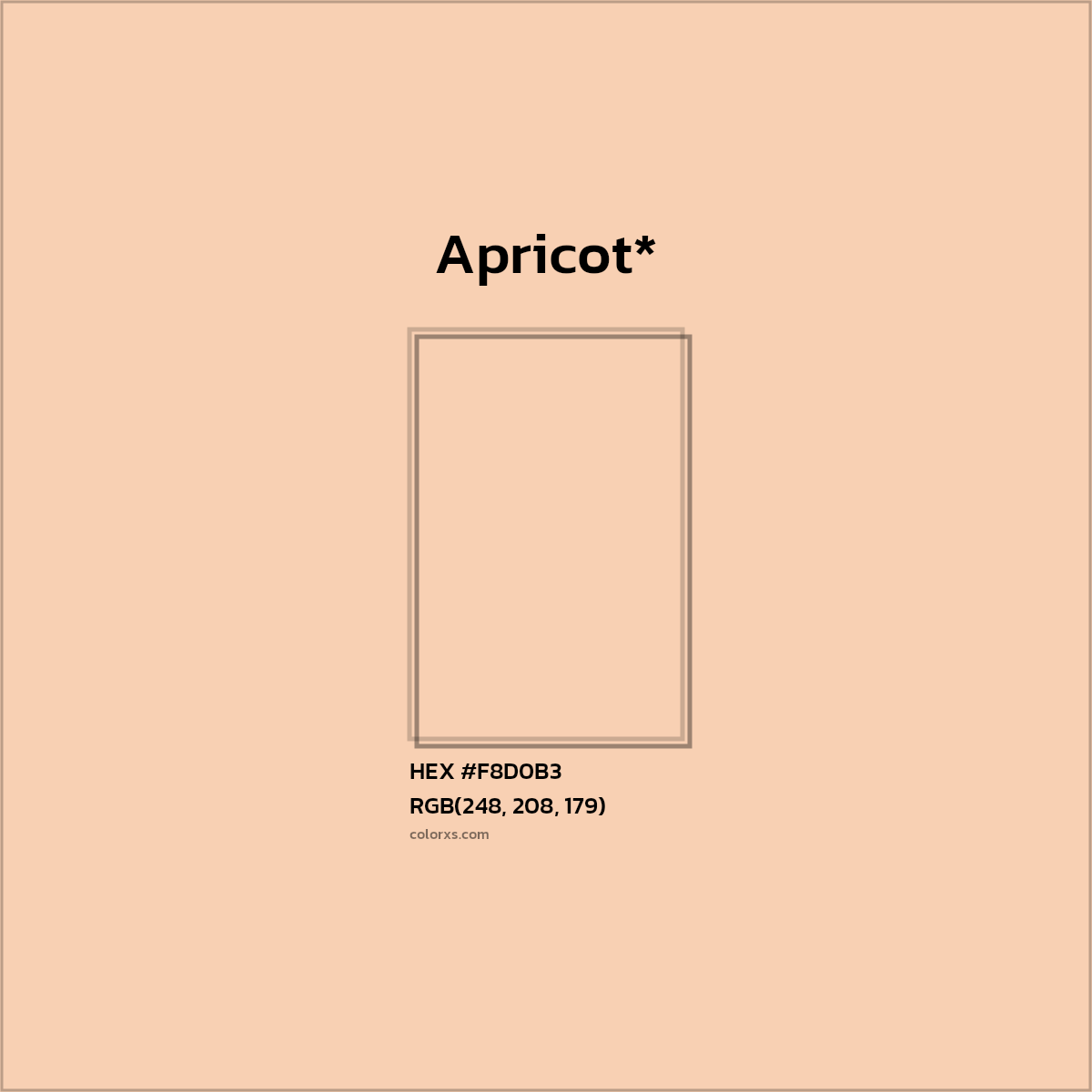 HEX #F8D0B3 Color Name, Color Code, Palettes, Similar Paints, Images