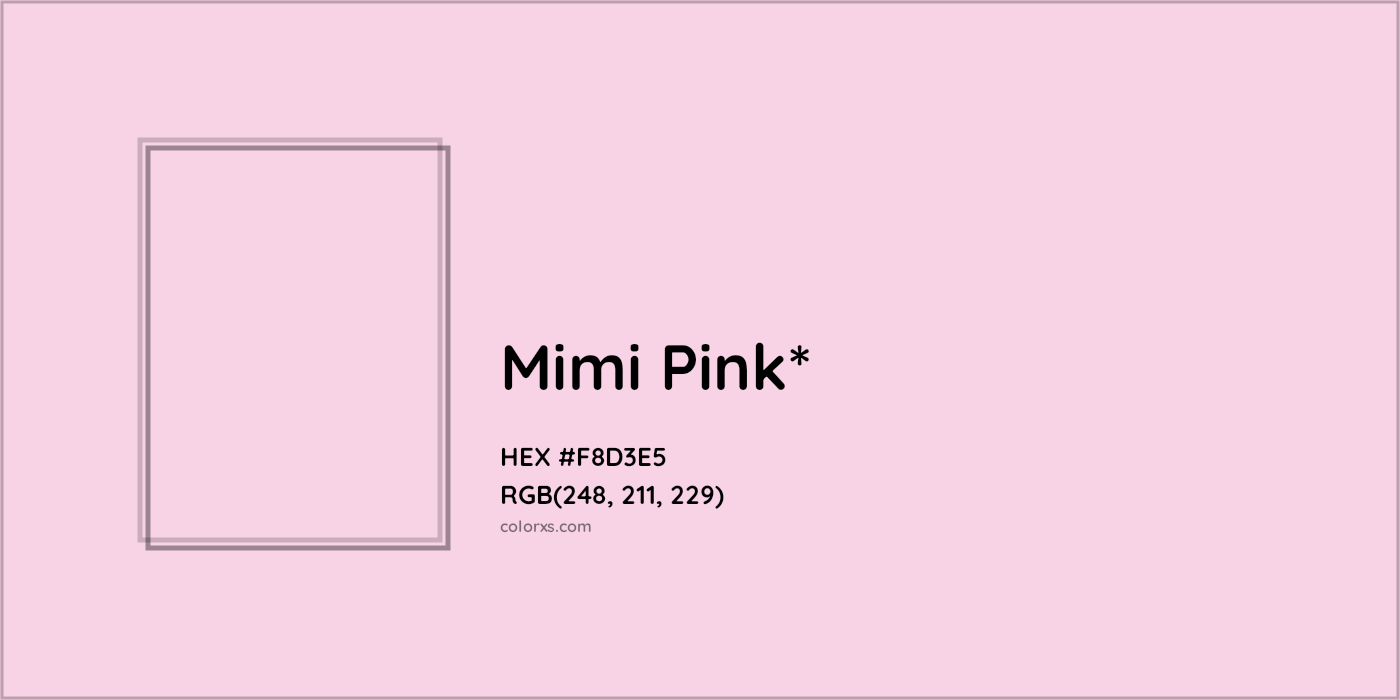 HEX #F8D3E5 Color Name, Color Code, Palettes, Similar Paints, Images