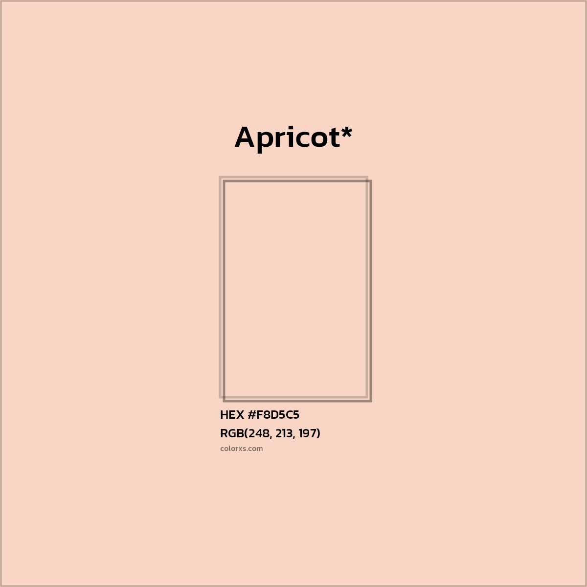 HEX #F8D5C5 Color Name, Color Code, Palettes, Similar Paints, Images