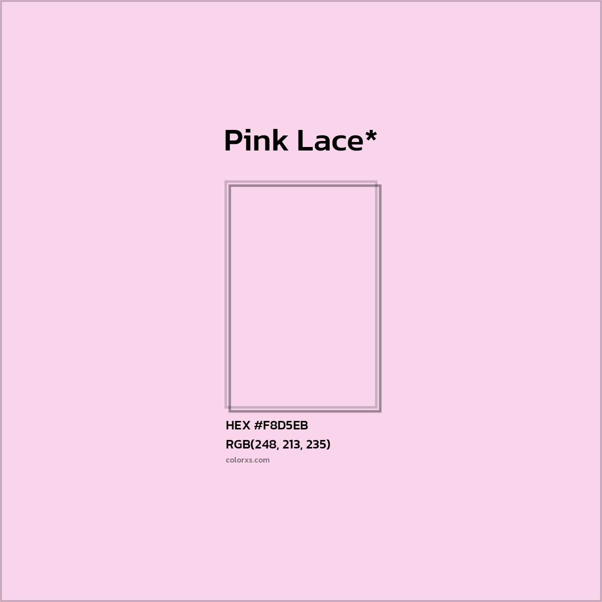 HEX #F8D5EB Color Name, Color Code, Palettes, Similar Paints, Images