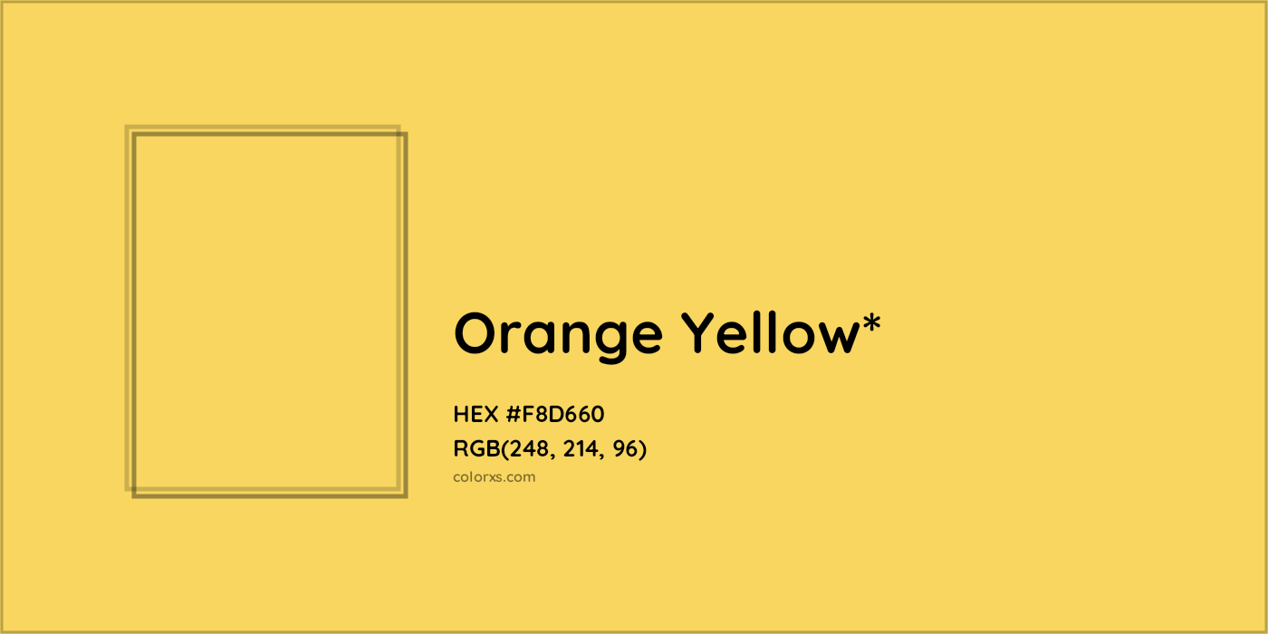 HEX #F8D660 Color Name, Color Code, Palettes, Similar Paints, Images