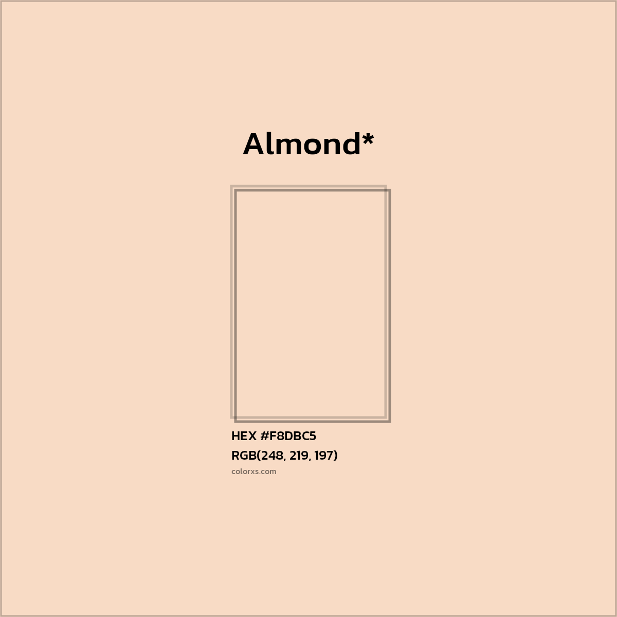 HEX #F8DBC5 Color Name, Color Code, Palettes, Similar Paints, Images
