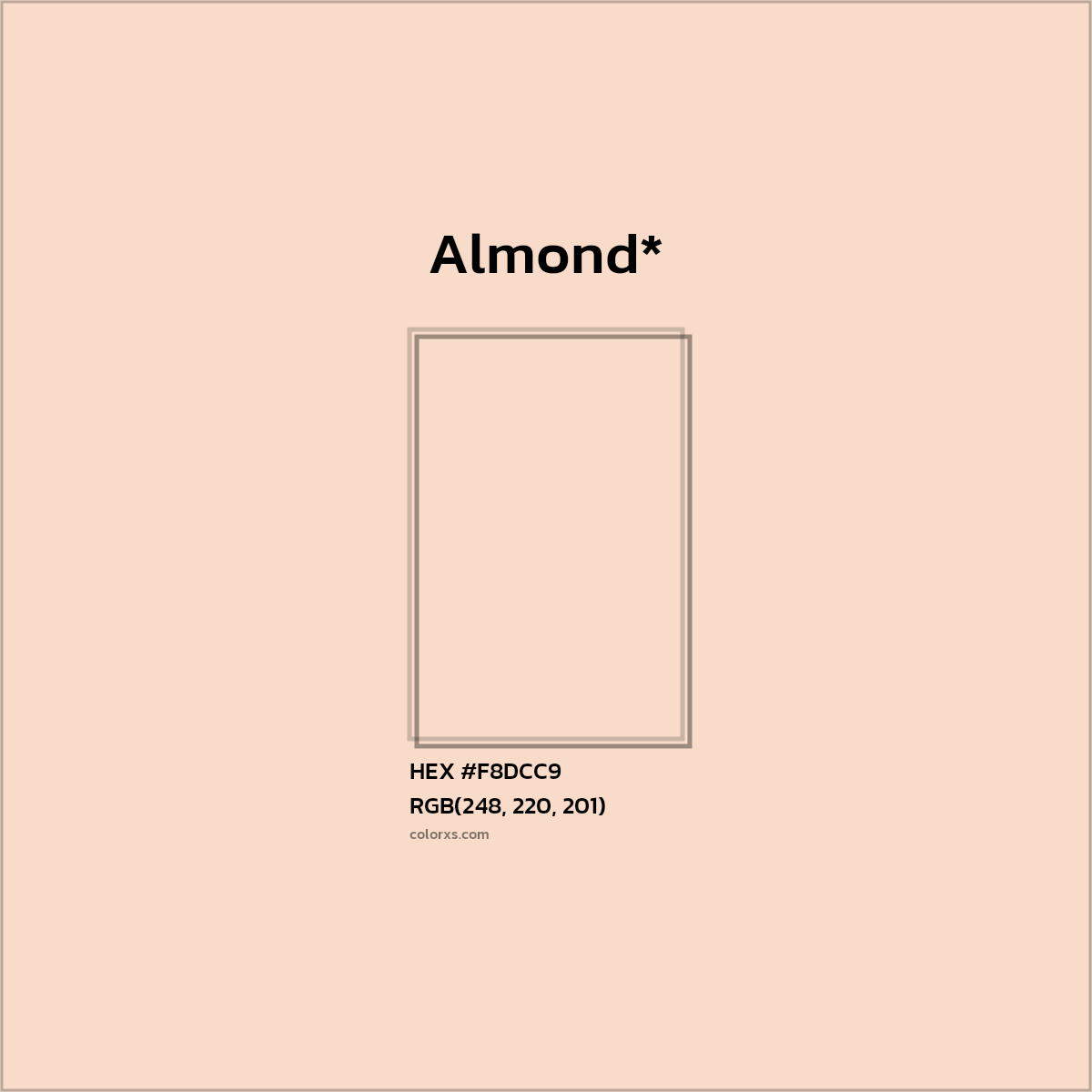 HEX #F8DCC9 Color Name, Color Code, Palettes, Similar Paints, Images