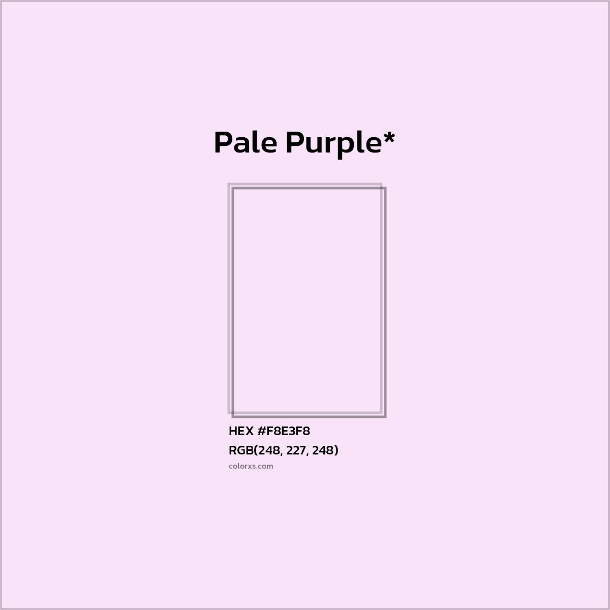 HEX #F8E3F8 Color Name, Color Code, Palettes, Similar Paints, Images